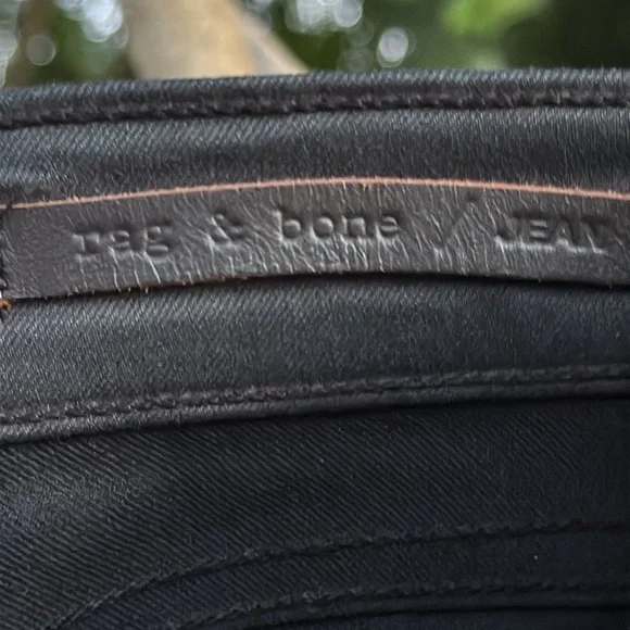 Rag & Bone skinny jeans, back ankle lace up, wax denim, size 28 - Picture 6 of 7